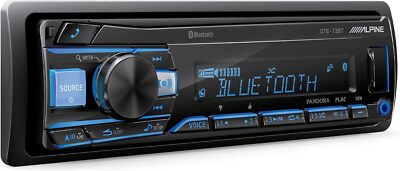 ALPINE UTE-73BT SINGLE-DIN DIGITAL MEDIA RECEIVER BLUETOOTH CAR STEREO RADIO NEW