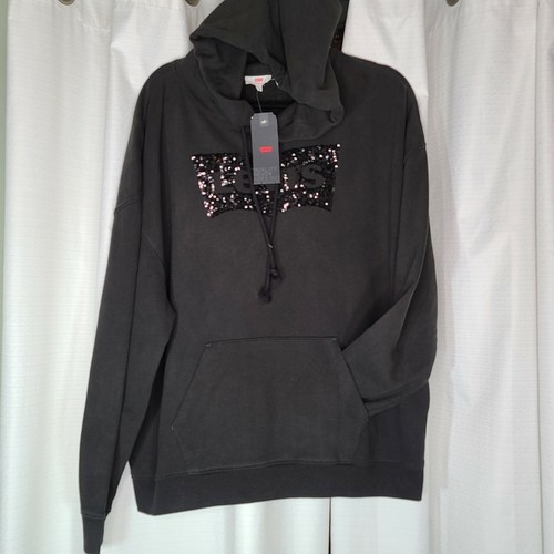 NWT 1X LEVIS SEQUIN GRAPHIC HOODIE 