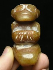 5CM China Hongshan Culture Old Jade Carve 12 Zodiac Monkey Animal Amulet Pendant
