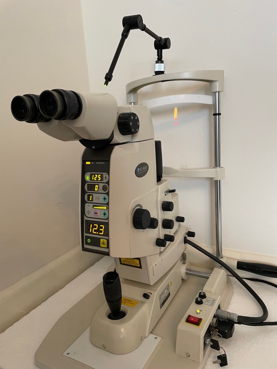 NIDEK YC1600 Ophthalmic YAG Laser Complete System With Table for
