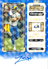 2022 Contenders LANCE McCUTCHEON RC Blue Foil Auto Showcase!!! RAMS
