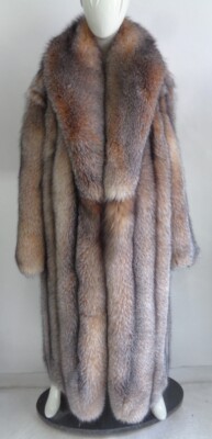 BRAND NEW CRYSTAL FOX FUR COAT JACKET WOMEN WOMAN SIZE ALL