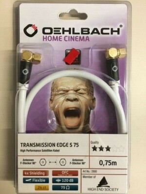 Oehlbach! Transmission Edge S 075 0,75m (2880) OFC Sat-Kabel, Antennenkabel##