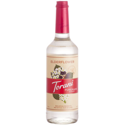 Torani Puremade Elderflower Flavoring Syrup 750 mL Glass Bottle 880603133