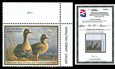 Scott RW78 2011 $15.00 Duck Stamp Mint Graded XF-Sup 95 NH with PSE CERT