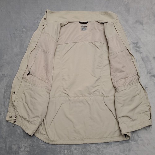 Columbia Fly Fishing Vest Mens Extra Large Khaki Titanium 100% Nylon Performance - Picture 14 of 14