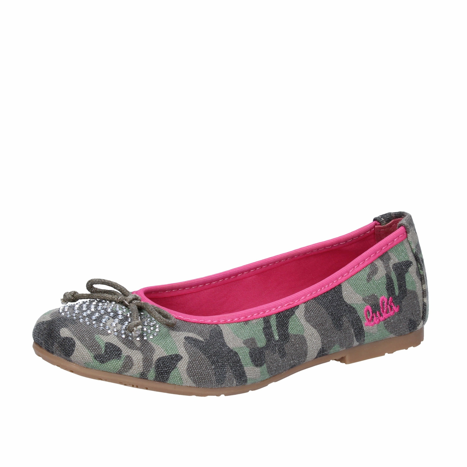 zapatos niña LULU' bailarinas verde lona AG640
