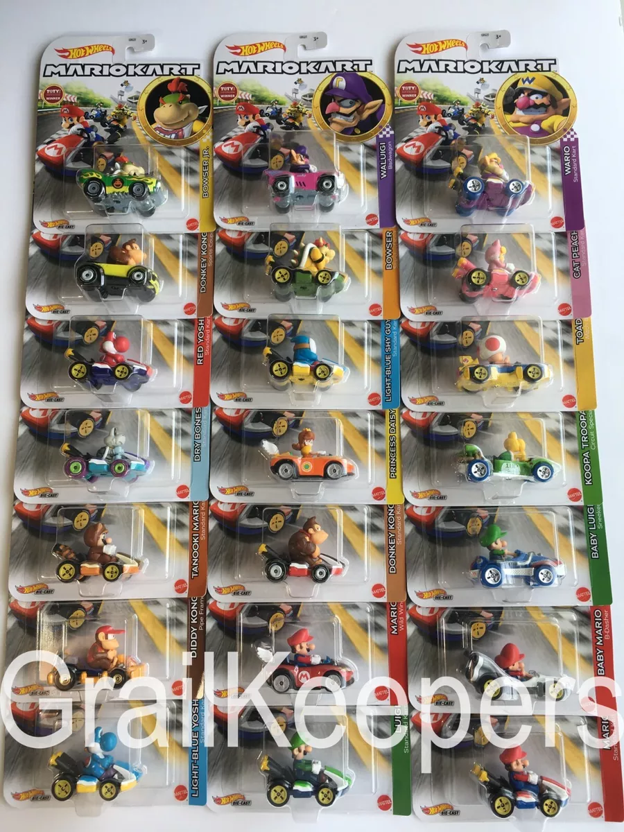 Hot Wheels Mario Kart Cars **Choose Your Kart** 3-2-1 Here We GO! - NEW