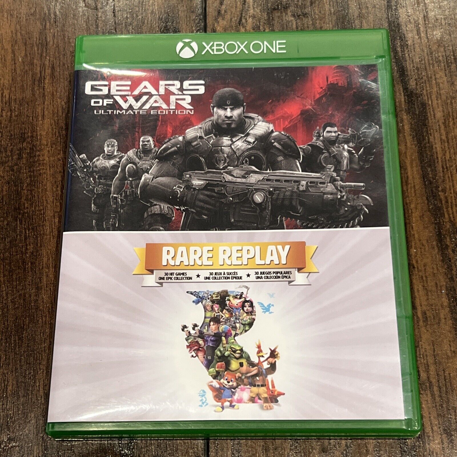 Gears Of War Ultimate Edition/ Rare Replay Combo XBox One COMPLETE CIB