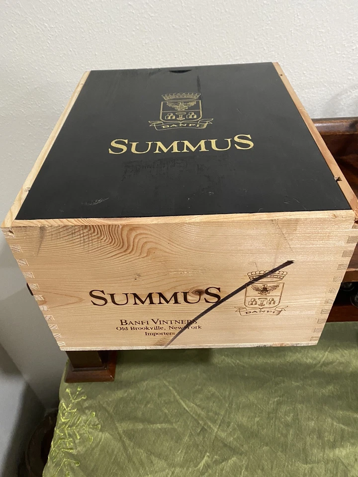 Caja de vino Summus Banfi caja de madera Foto 2 de 4