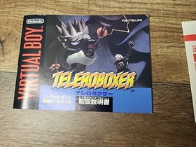 NO GAME! 1995 Teleroboxer Nintendo Virtual Boy BOX & MANUAL Only Japanese 