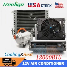Underdash Heat&Cool 12V Air Conditioner Universal Electric AC Unit for Car Van