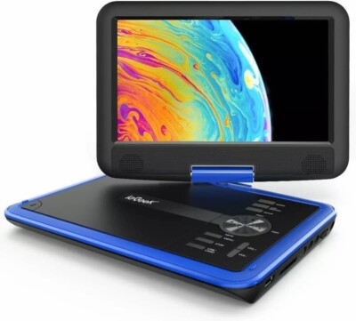 ieGeek Portable DVD Player 9.5  Rotating Screen 5H Battery USB/SD/DVD Support