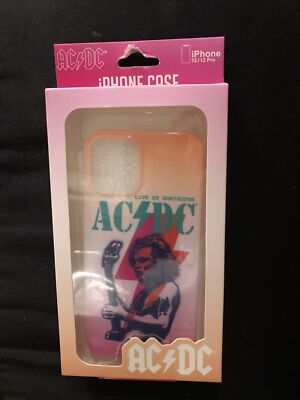 NEW AC/DC Iphone 12/12 Pro Phone Case Angus Young Live at Donington New ...