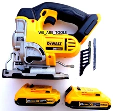 DeWalt DCS331 20V Cordless Variable Jig Saw, (2) DCB203 Batteries 20 Volt
