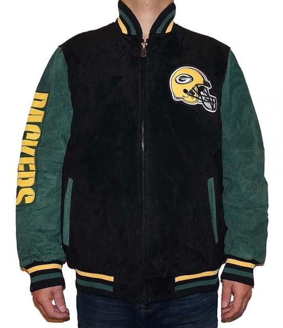 NWT Green Bay Packers NFL Men's Zipper Front Suede Jacket eBay