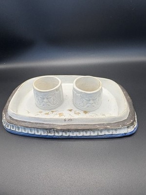 Antique Porcelain Ink Well