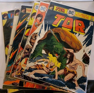 TOR 1 2 3 4 5 6 DC COMICS 1975 LOT JOE KUBERT CLASSIC JUNLGE ACTION