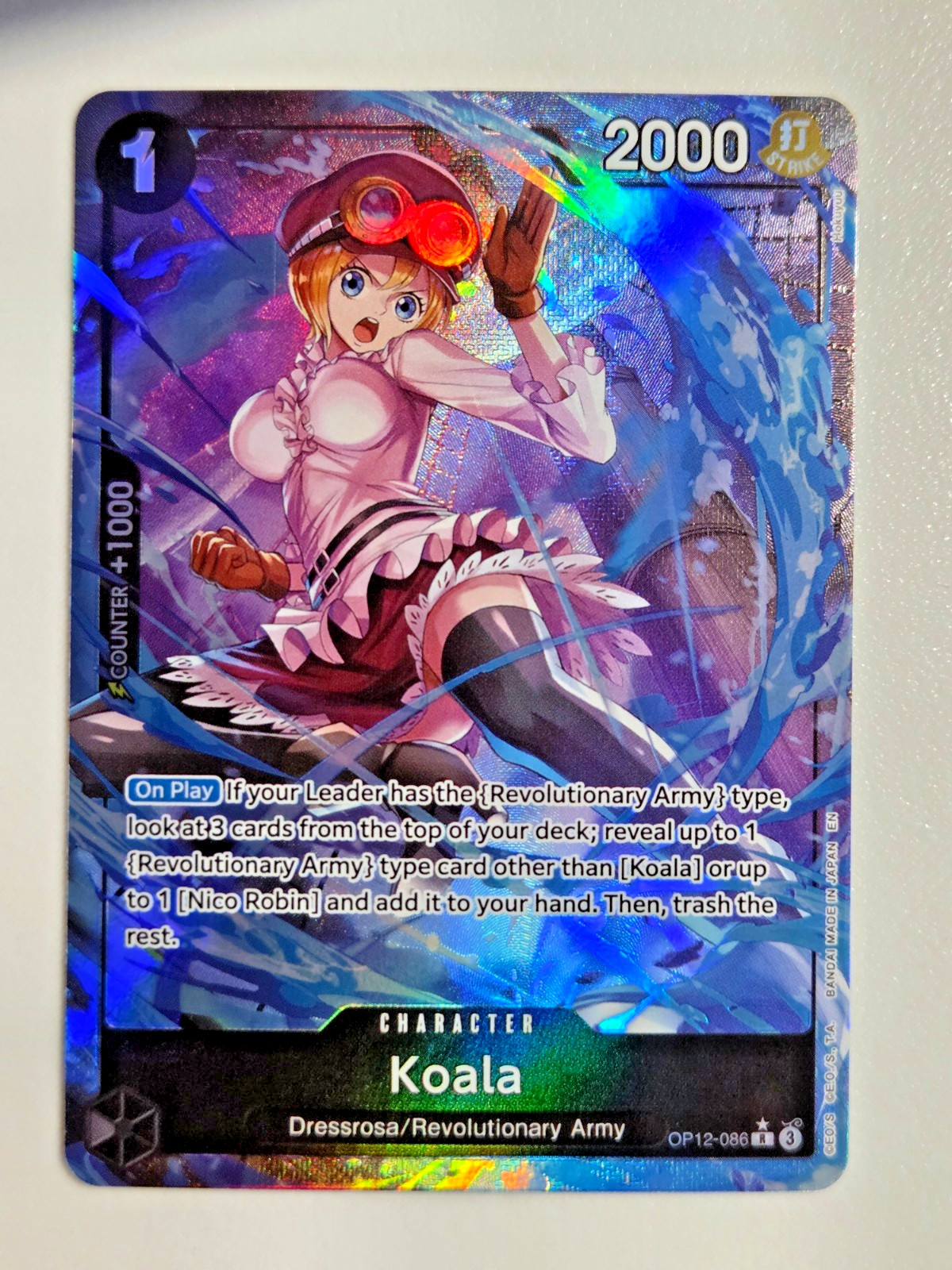 KOALA - One Piece TCG OP12-086 - AA Alt Art Rare R - Legacy of the Master