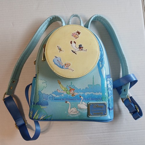 NEW Loungefly Disney Peter Pan YOU CAN FLY Night Scene Glow in the Dark Backpack