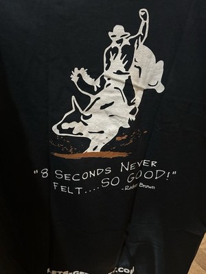 Lets Get Dirty Cowboy T Shirt XL Rodeo Western Bull Riding Graphic Tee