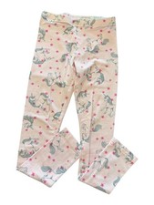 Wonder Nation Girls' Pink Unicorn Print Cotton Leggings, Size M (8)