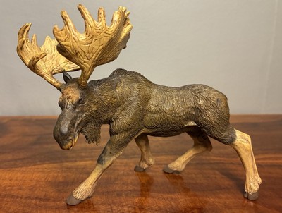 Papo Moose 2008 Figure Figurine Handpainted Realistic Forest Animal Toy
