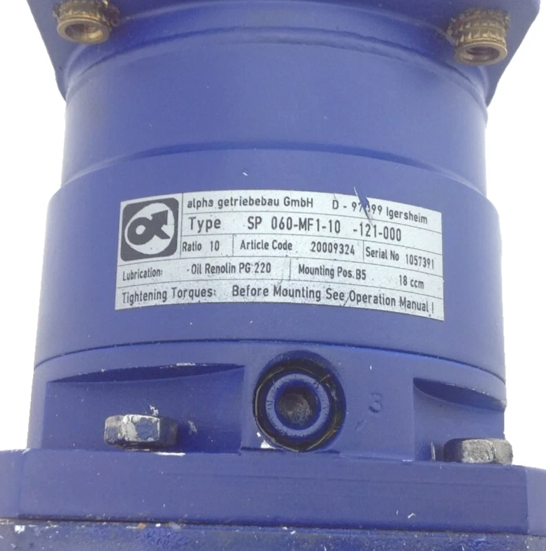 Alpha Gearhead Unit SP 060-MF1-10-121-000 - Image 3 of 4