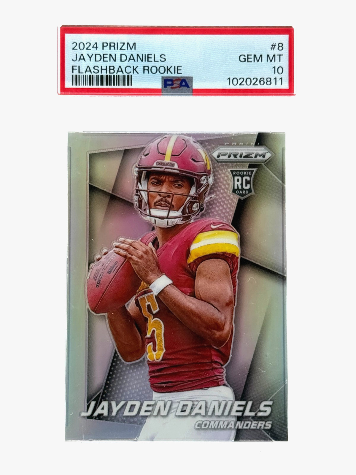 Jayden Daniels Panini Prizm Flashback Rookie #8 Base