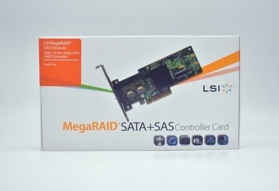 LSI 9240-8i MegaRAID 6Gbps 8-Ports SATA+SAS RAID Controller - New in Box