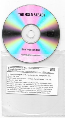THE HOLD STEADY - the weekenders - 1-track DJ promo CD