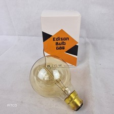 Edison style Bulb G80 Vintage Incandescent Filament Light Bulb B22 Bayonet 240V