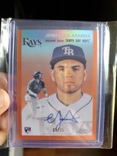 Jonathan Aranda 18/25 Rookie Auto 2023 Topps Chrome Platinum RC Orange Refractor