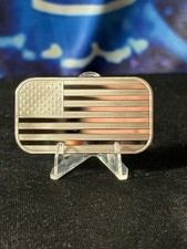 1 oz Silver Bar - American Flag Design in Stars & Stripes 95.00 per troy oz