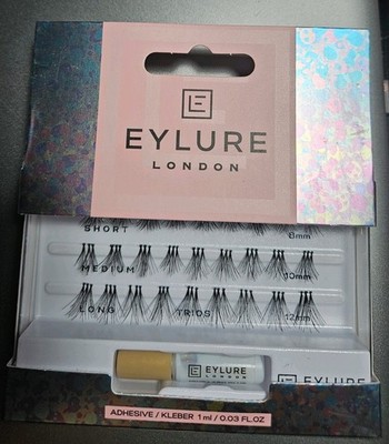 Eylure London künstliche Wimpern Lashes kurz bis lang + Kleber NEU