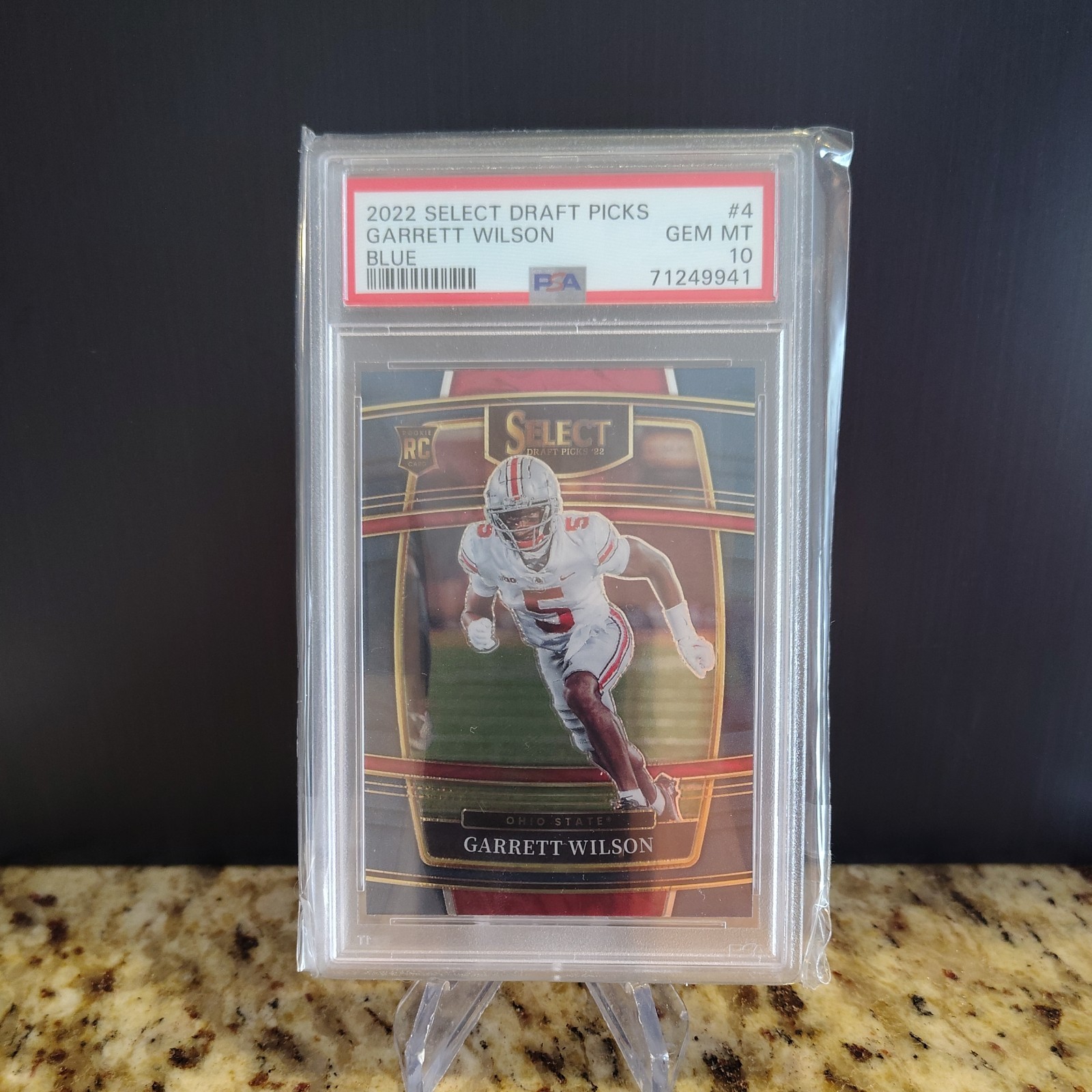 Garrett Wilson Panini Select Draft Picks #4 Blue