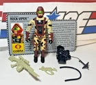 GI Joe Cobra Rock Viper 1990 v1 *100% COMPLETE w/Card, Near Mint!* Vintage ARAH