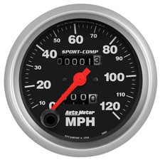 Autometer 3992 Sport-comp Series 3-38 Speedometer Gauge 0-120 Mph