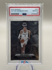 2023-24 Panini Mosaic - NBA Debut Victor Wembanyama #257 (RC) PSA 10