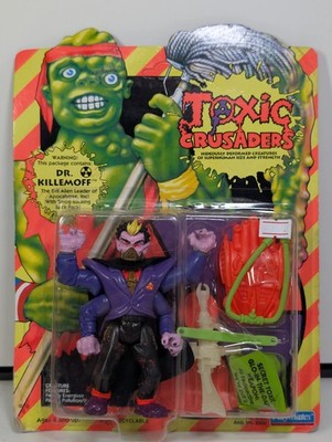 1991 Playmates Toxic Crusaders Dr Killemoff Unpunched MOC Action Figure Sealed
