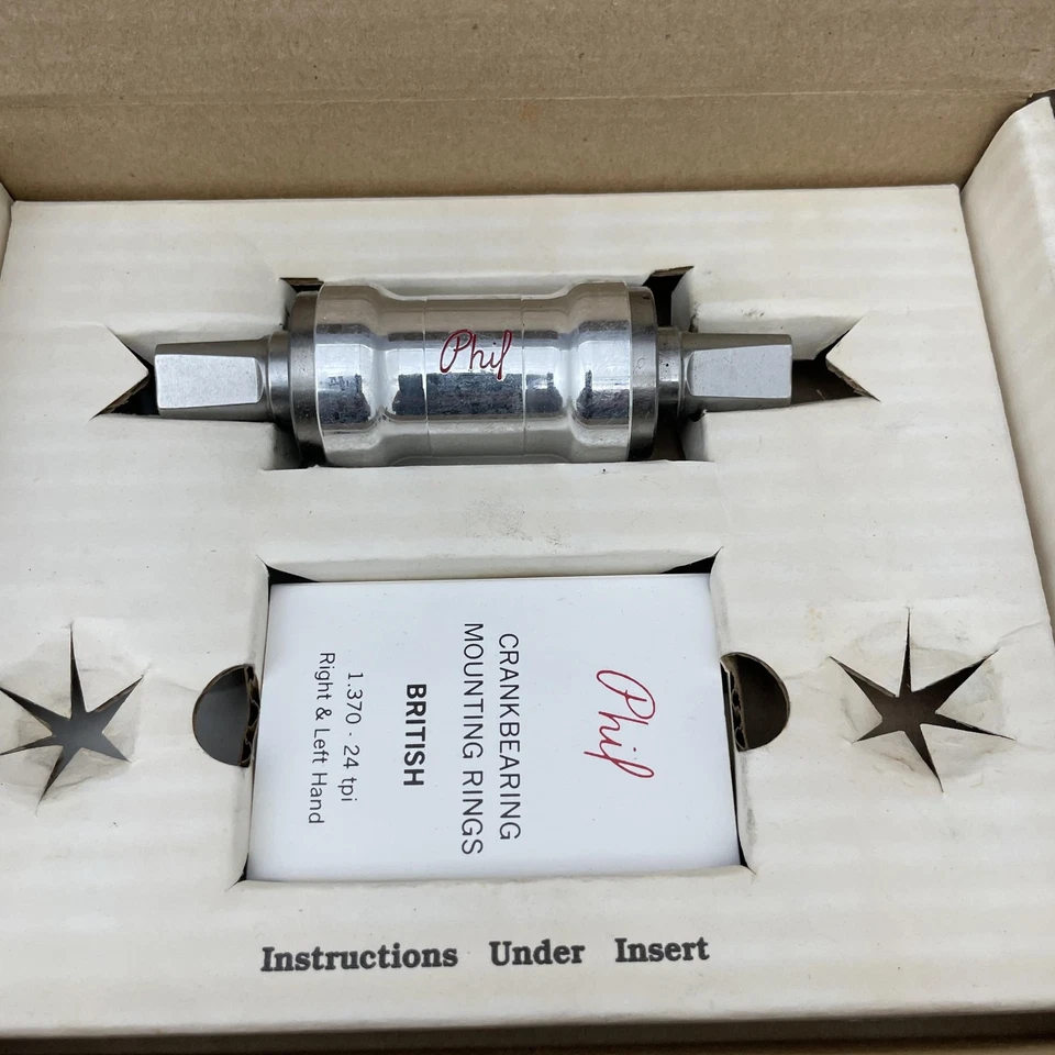 Phil Wood Bottom Bracket 108mm Square Taper Stainless Spindle 1.37x24T British - Image 2 of 4