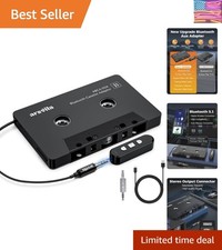 Car Audio Cassette to Aux Adapter, 5.1 Bluetooth Receiver Kit for Cassette to...
