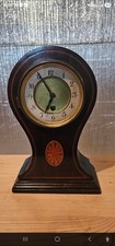 Antique French Balloon Mantel Clock-Mahogany inlaid with satinwood Circa 1910-20