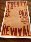 Treaty Oak Revival Hatch Print Show Poster Ryman Debut Nashville 5/17/26 — photo 2
