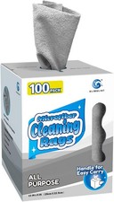 Microfiber Cleaning Cloth 100 Pack, Reusable Paper Towels 11 x 9