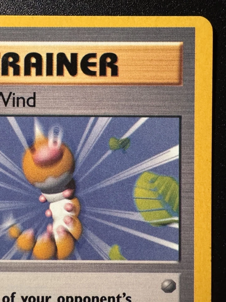 [OC] Gust of Wind 120/130 Base Set 2 WoTC Pokemon Card Rare Miscut Error MP - Image 4 of 4