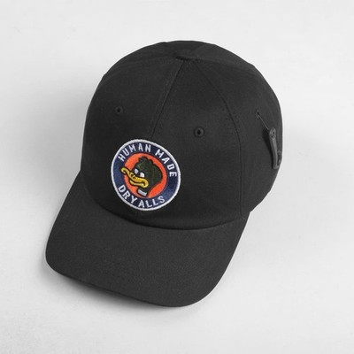 帽子 Human Made Duck Cap Human Made Dry Alls Duck 6 Panel Twill Cap Streetwear, Black (100