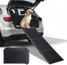 Foldable Dog Ramp for Car, 71" L 17" W Folding Dog Ramps with Non-Slip Surface