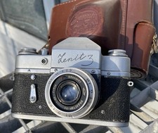 1961 Zenit 3 Vintage 35mm Camera Industar-50 Lens  Original Case USSR SOVIET