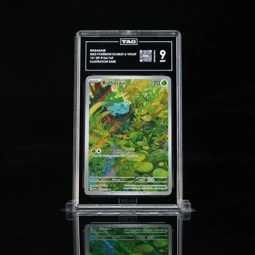 Bulbasaur 166/165 Sv: Scarlet & Violet 151 Holo TAG 9 Mint